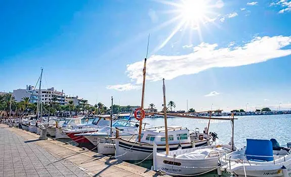 Barcos puerto de Alcudia