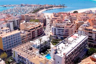 vista aerea hotel adults only eix alcudia hotel mallorca